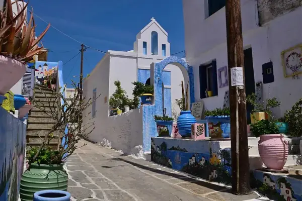 Traditional Cycladic village of Chora, Kythnos