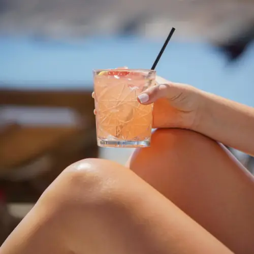 Vibrant orange Aperol spritz cocktail